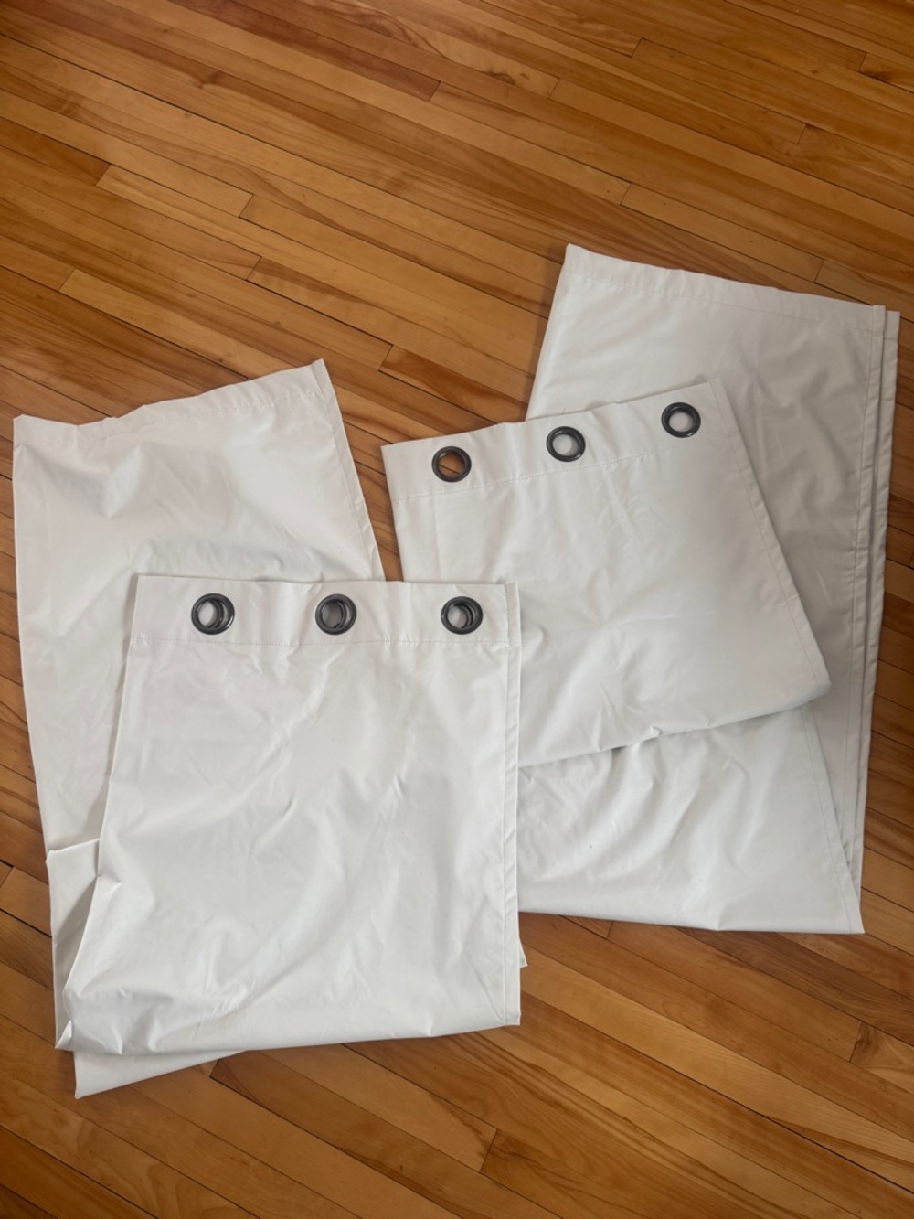 White Curtain Panels - Set of 2